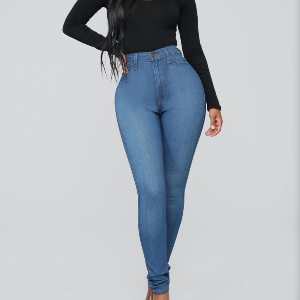 Fashion Nova High Waisted Skinny Jeans Size 13